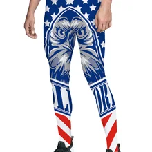 Тема Дня независимости синий и красный американский флаг Eagles Head Past Glory брюки мужские влагоотводящие модные вечерние Брюки с контролем живота