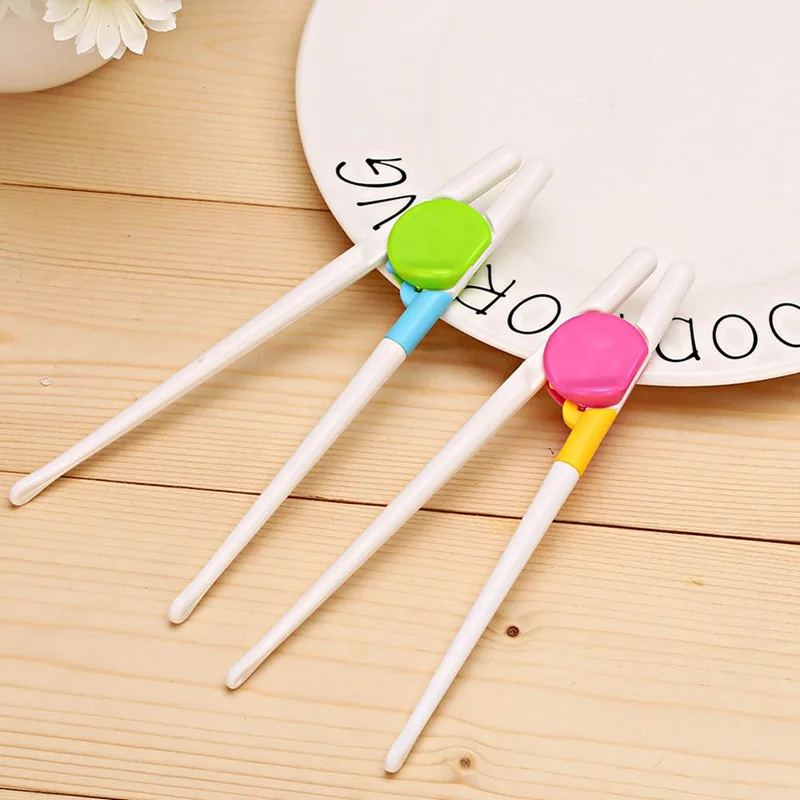 

Baby Kids Cartoon Learning Chopsticks Fun Learning Training Helper Dishes Dinner Sushi Kitchen Tools Chopsticks For Toddlers