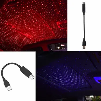 

LED Car Roof Star Night Light Projector Atmosphere Galaxy Lamp USB Decorative Lamp Adjustable Multiple Lighting Effects