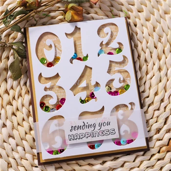 

Eastshape 0-9 Number Metal Cutting Dies Scrapbooking Album Embossing Stencil Die Cut Paper Photo Album Card Making Decoration