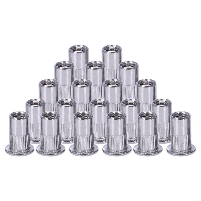 20 штук 304 заклепка из нержавеющей стали Rivnut вставка Nutsert M5x13mm
