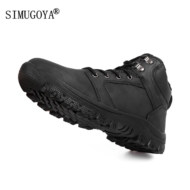 

SIMUGOYA New Winter High Cotton Shoes Men's Casual Shoes Warm and Comfortable Snow Boots High quality Fashion Men's Shoes 39-47