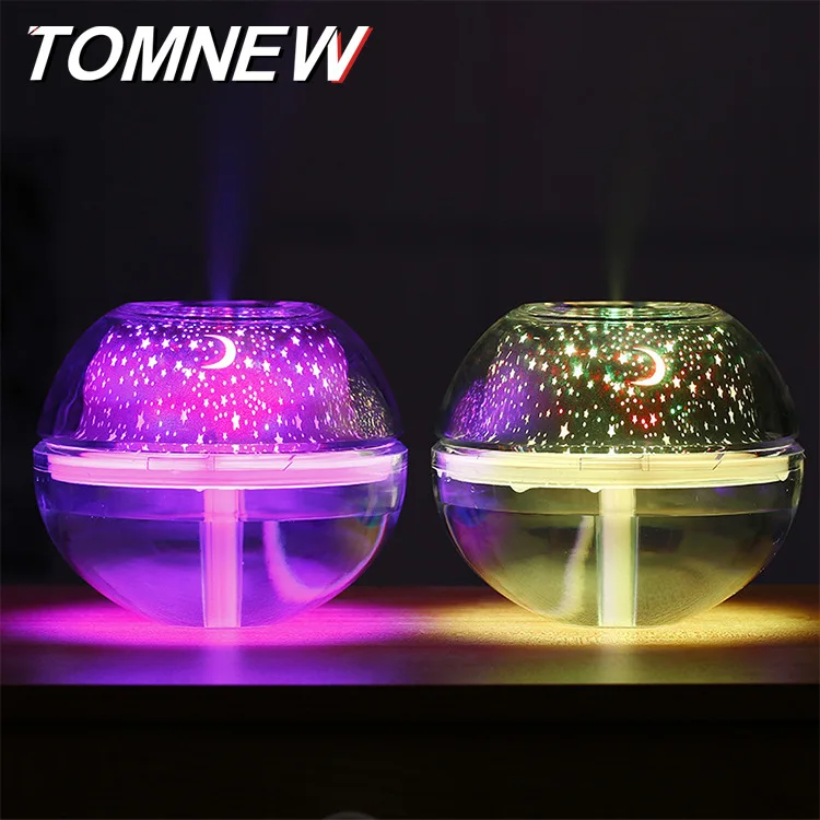 

Crystal Projection Humidifier Large-Volume USB Creative Household Colorful Projection Air Purification Humidifier Night Light