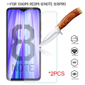 

2pcs Original Glass For Xiaomi Redmi Note 8 Pro Screen Protector Protective Glass on xiomi xaomi ksiomi Note8 Pro Safety film
