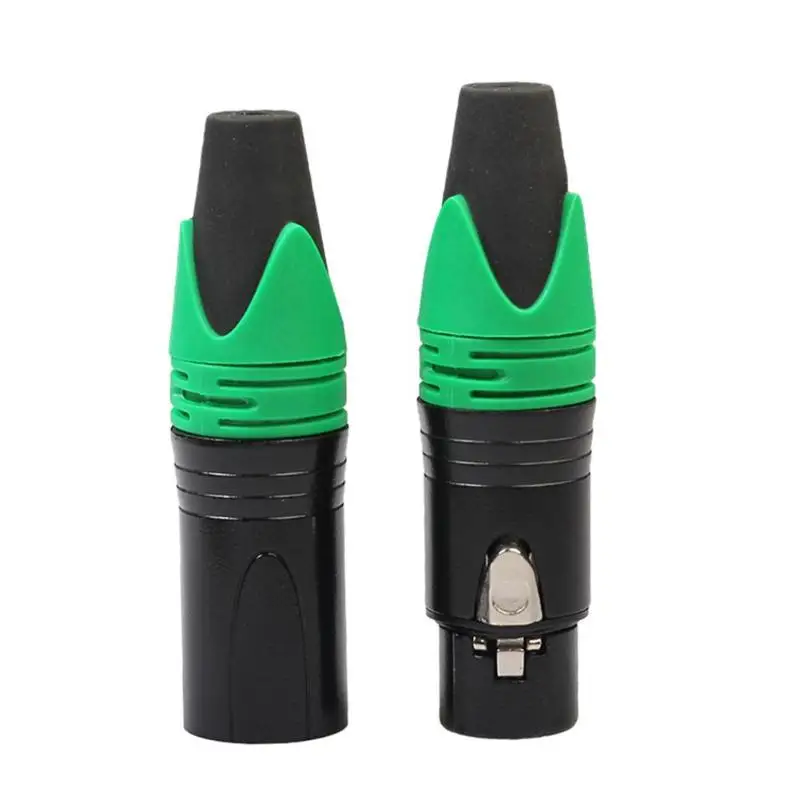 

2pcs 3Pin XLR Connector Microphone Plug Male Female Adapter MIC Wire Connector DIY Headphone Connector Power Amplifier Audio