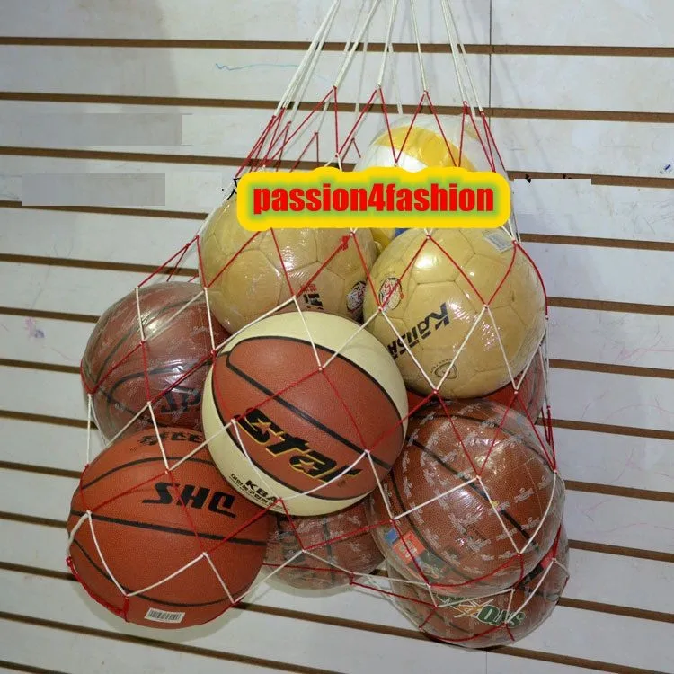 1 PC Basketball Football Large Mesh Bag Sacks Carry Net Bag Soccer Volleyball Goal Ball Training soccer ball pressure gauge air watch football volleyball basketball barometers dropshipping