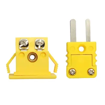 

Plastic Shell Thermocouple Miniature Socket Adaptor Mini Thermometer Universal K-Type Panel Mount Miniature Connector plugs