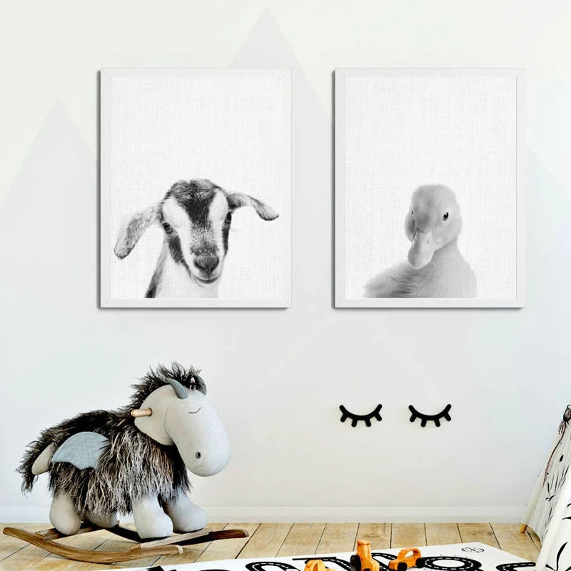 Nordic Farm Animal Canvas Prints 4