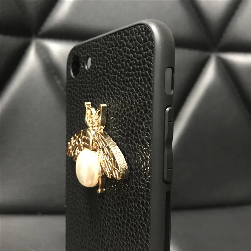 CHAOAI iPhone чехол для iPhone 6 6s 7 8plus 7plus 6plus X Xs Xr Xsmax 11 11Pro 11ProMax чехол бампер роскошный жемчуг пчела Logo2019