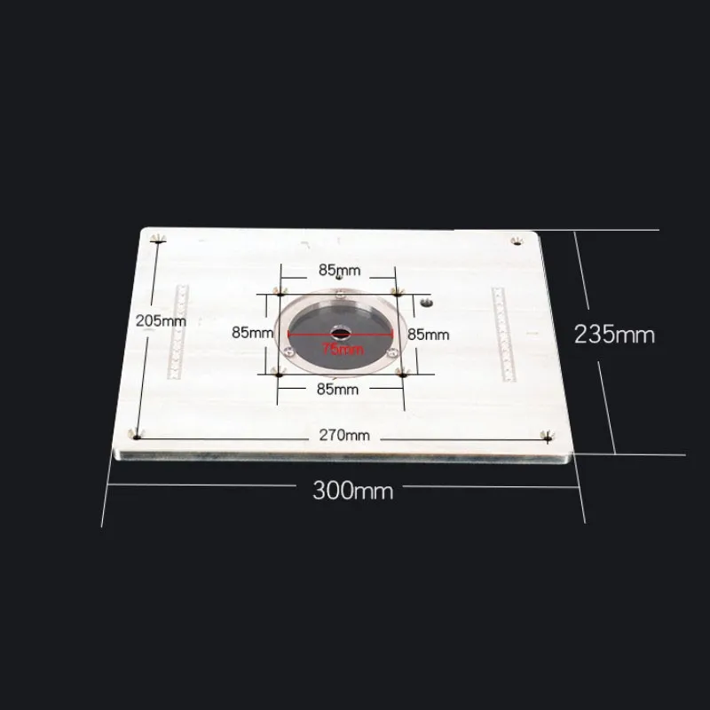 Trimming Machine Flip Plate Engraving Machine Electric Wood Milling Guide Table Chamfering Board Woodworking Work Bench