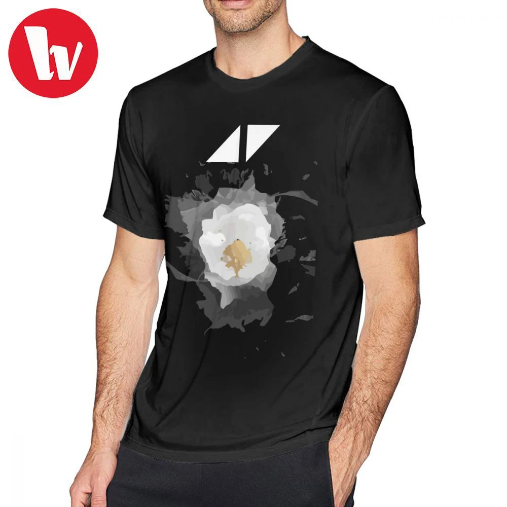 

Avicii Music T Shirt The Flower 2018 Summer Mens T-Shirt Fun Beach Tee Shirts Oversize T-Shirt Plus Size 4XL 5XL 6XL