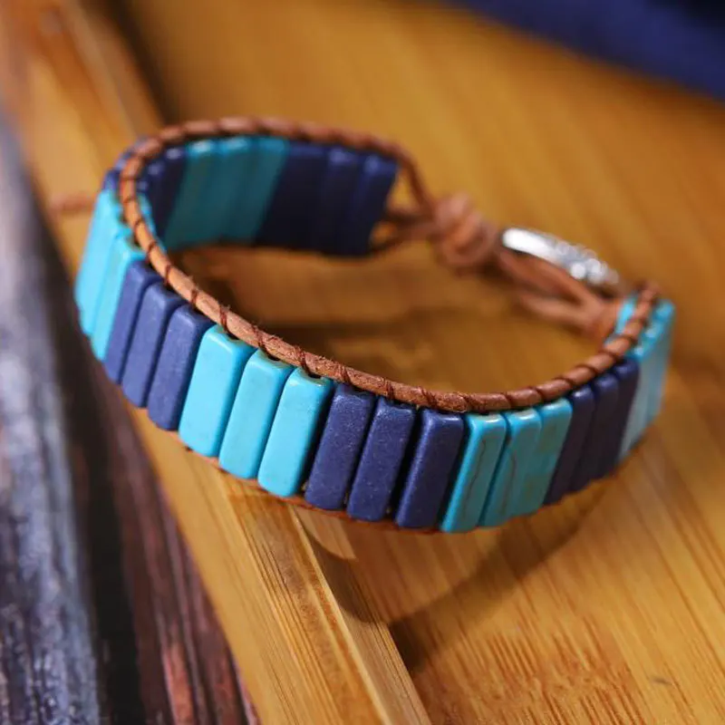 7 Chakra Bracelet Bohemian Handmade Natural Stone