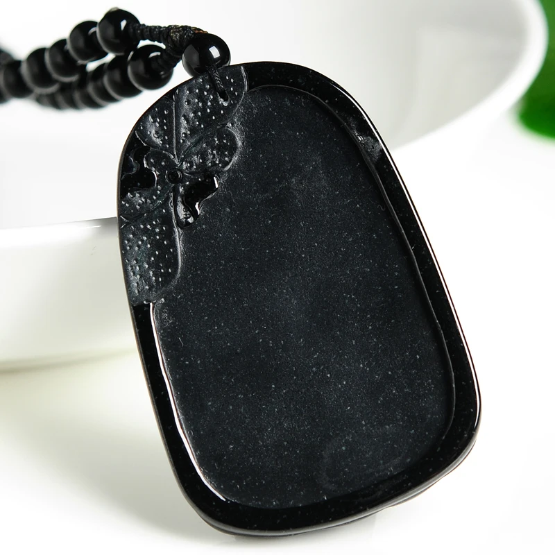 Finely sculpted natural A-grade molybdenum jade yuguanyin pendant