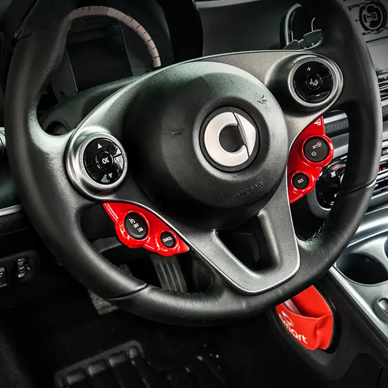 C ZFXNB Interior Console Switch Button Trim For Mercedes New Smart 453 Fortwo Forfour Car Styling Car Decoration Accessories B A
