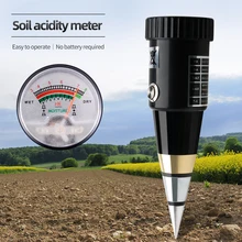 Medidor de PH de humedad del suelo 2 en 1, rango de PH 3 ~ 8ph, analizador hidropónico de tipo puntero multifuncional para flores de plantas de jardín