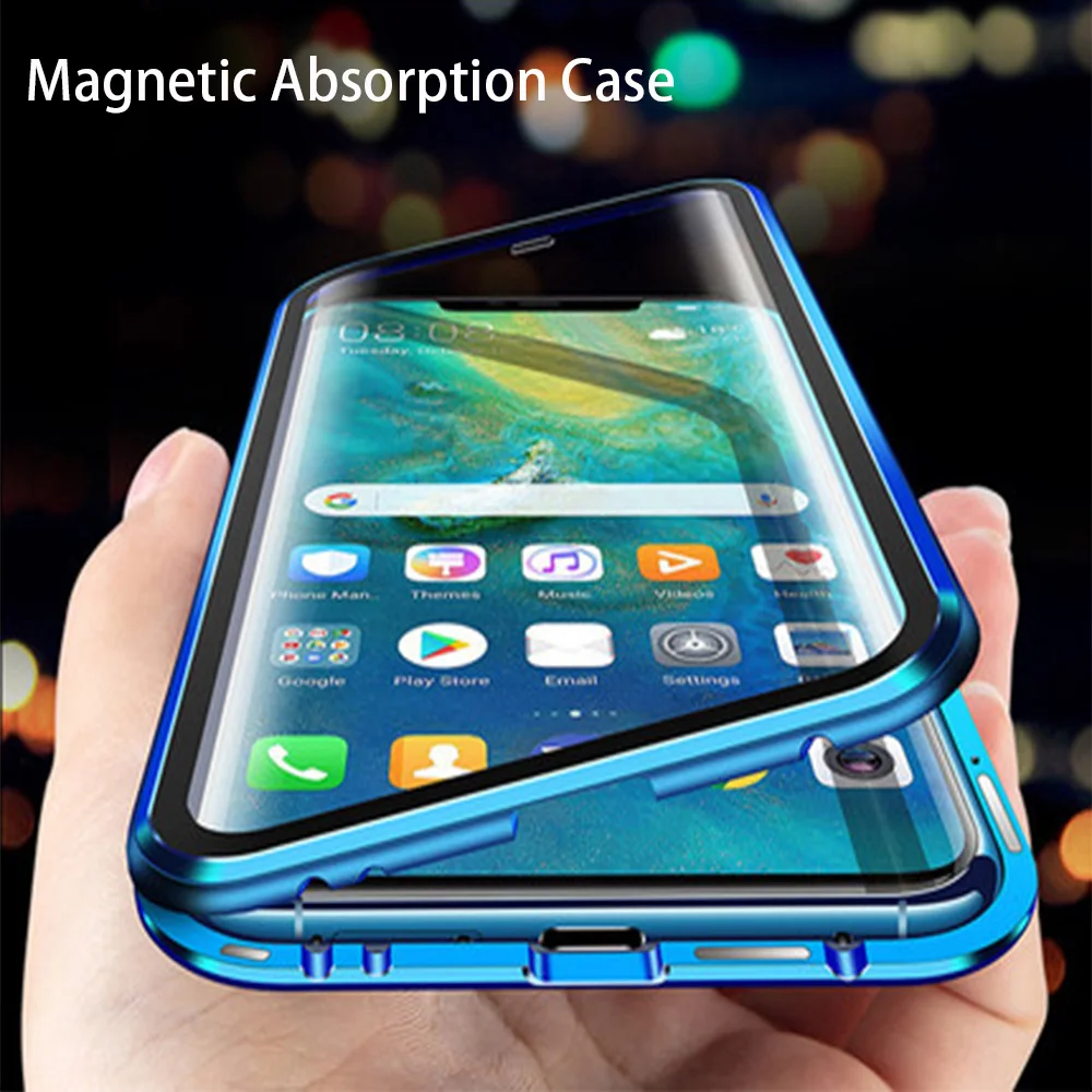 Роскошный Полностью Защитный Магнитный чехол для Huawei Honor 20 Pro 360 задняя крышка из