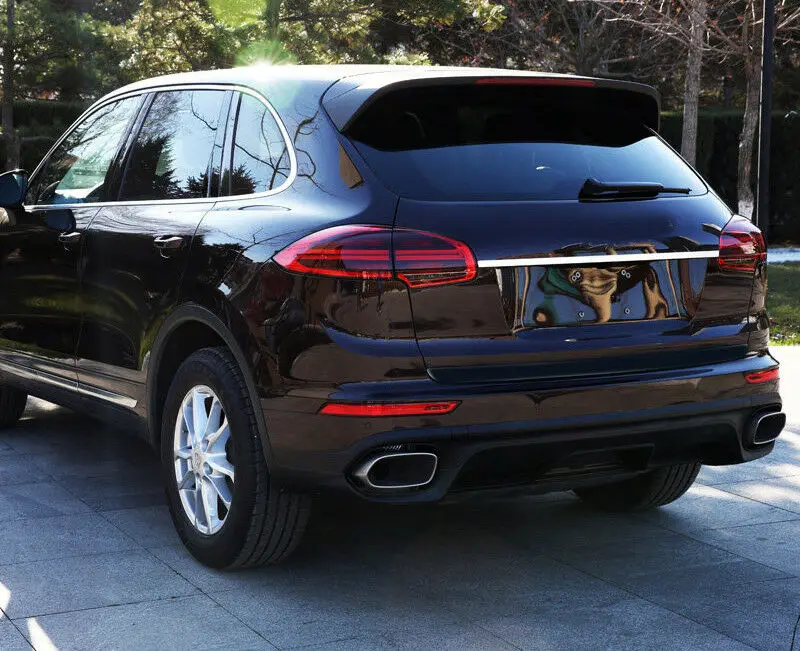 Для Porsche Cayenne Задняя Крышка багажника литьевая крышка отделка из нержавеющей стали