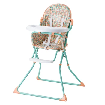 

Baby Shining Baby Chair PU Seat High Chair Upgraded Wheel Thickened Pipe Foldable Egg Feeding Chair Table Baby Multi-functional
