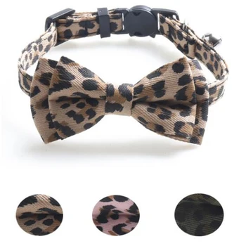 

Cheap Pet Accessories Cat Collar with Bowknot Bells Classic Pet Bow Tie Decoration Necklace Puppy Chihuahua Collars