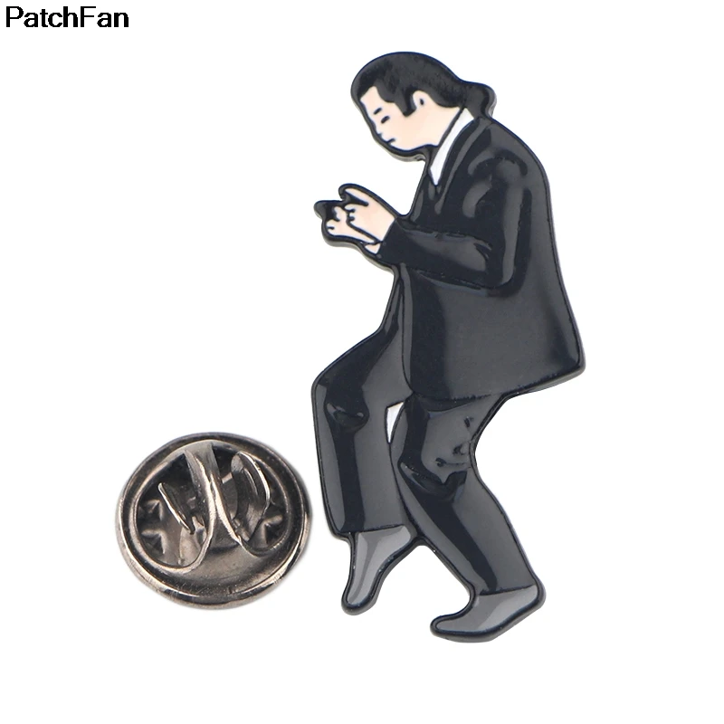 A2692 Patchfan Pulp fiction модные забавные очаровательные милые Мультяшные булавки для детей, мужчин, женщин, броши, аксессуары для одежды, ювелирные изделия, значки