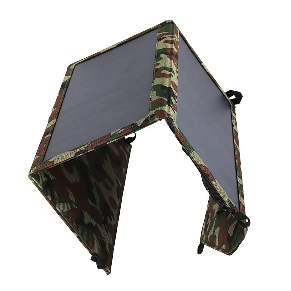 

25W Dual USB Solar Panel Foldable Power Bank Panel Camping Hiking Phone Charger Charger Panel Power Pack