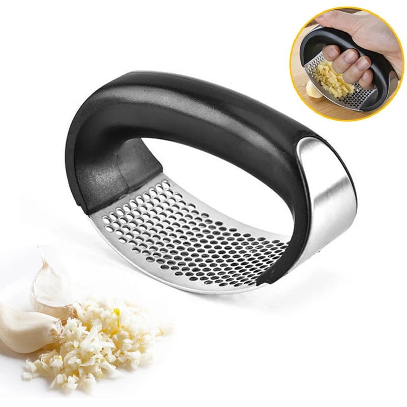 304 Manual Garlic Press Device Household Kitchen With Box Squeezer Handheld Ginger Tools Easy Operate | Дом и сад