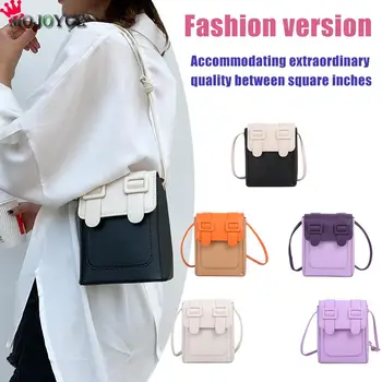 

Women Hit Color Crossbody Bag PU Leather Female Small Purse Shoulder Handbag Youth Ladies Simple Versatile Bags