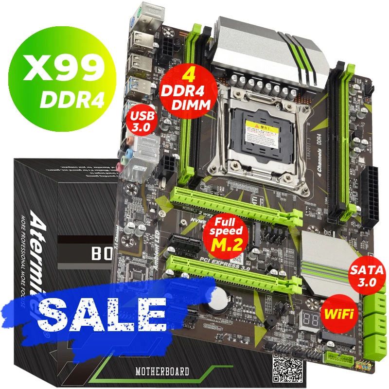 Материнская плата Atermiter X99 материнские платы LGA2011 V3 LGA 2011 оперативная память ddr4 DDR4