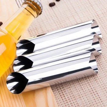 

Hot Sale 12Pcs/Set Croissant Mold Stainless Steel Cannoli Form Horn Molds Cannoli Tubes Pastry Cream Horn Moulds Baking Accessor