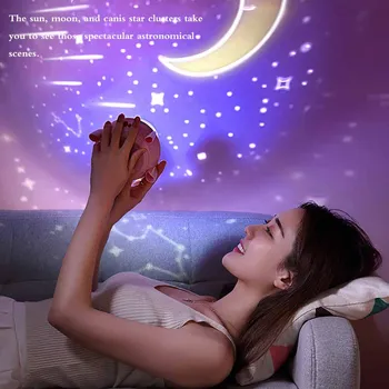 

Rocket Galaxy Projector LED Night Light USB Music With Remote Control Light For Kids Bedroom Decor As Children'S Gift Lamp