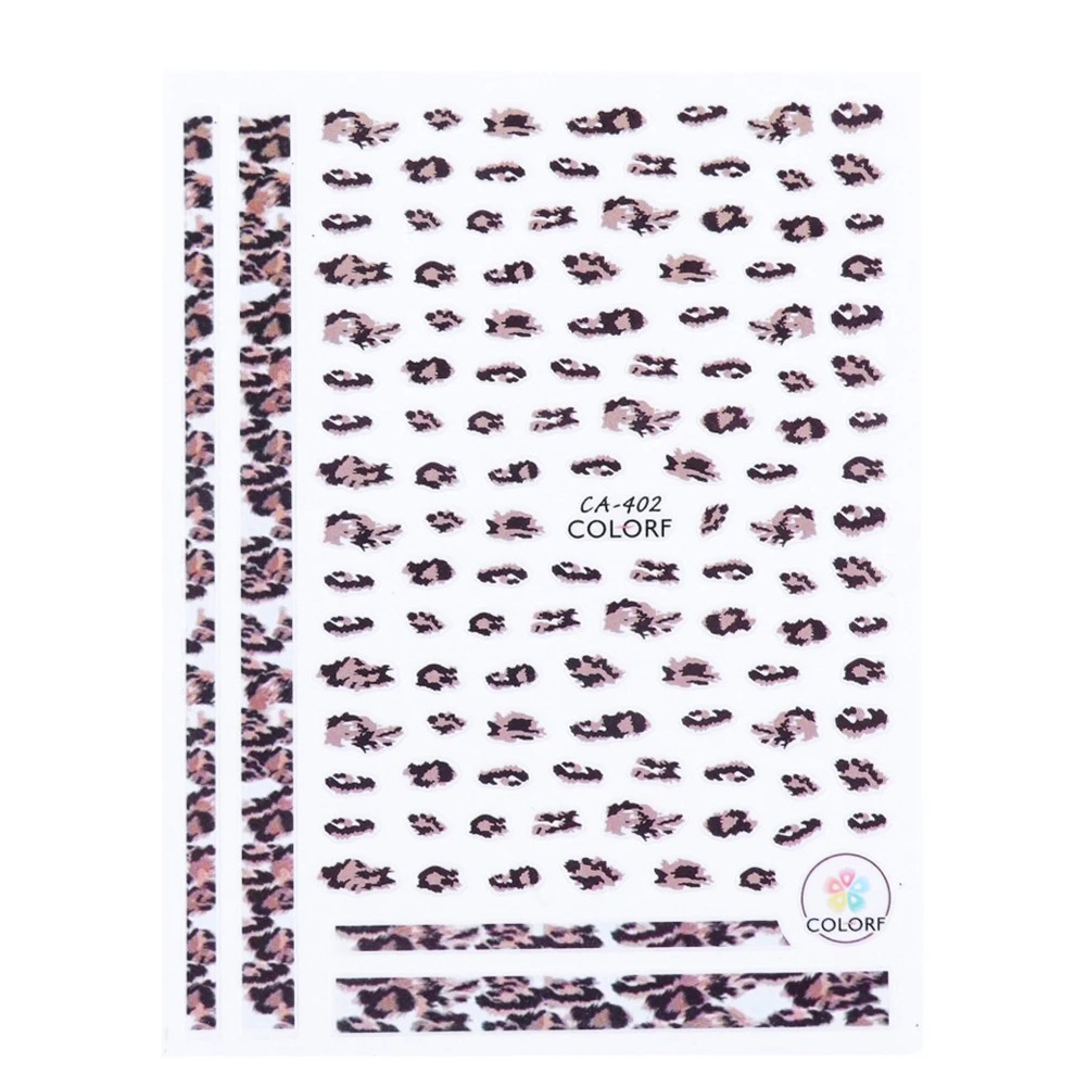 

1pcs 3D Nail Stickers Leopard Self Adhesive Sexy Designs Women Slider Decals For Nail Art Decorations Manicure Tips