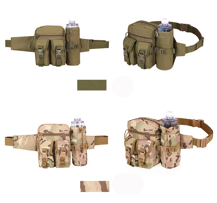 Военная Тактическая Сумка на плечо, водонепроницаемая, Оксфорд, Molle, для кемпинга, походов, сумка для чайника, Bolsillo, поясная сумка, 8 цветов
