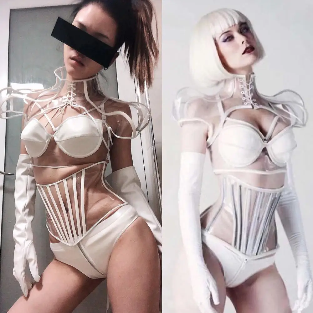 

Future Sense Stage Costume Party Festival Outfit Performance Nightclub Beyonce Bodysuit GoGo Dance Costume Roupa Feminina VDB822