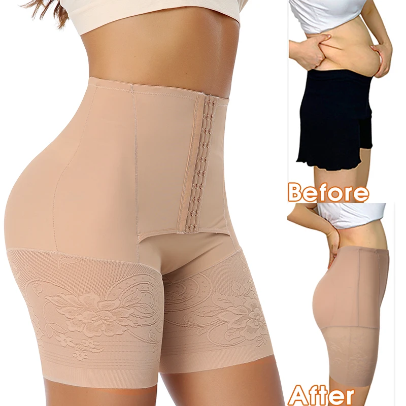 Faja moldeadora de cintura para mujer, ropa interior adelgazante,  levantador de glúteos, bragas de Control de cintura alta, Faja moldeadora  de barriga - AliExpress