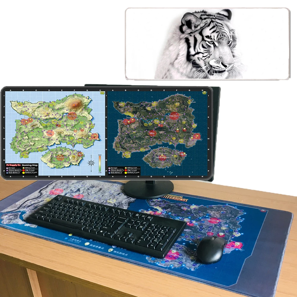 Large Gaming Mouse Pad Gamer Locking Edge Keyboard Mouse Mat Gaming Grande Desk Mousepad for CSGO Games For Overwatch CS GO DOTA