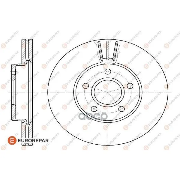 Диск Тормозной Ford EUROREPAR арт. 1618880180
