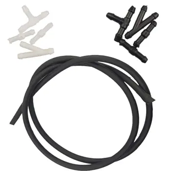 

5PCS Windshield Washer Hose kit Car Accessories Replacement Washer Nozzle Hose Connector Windshield Wiper Rubber Tube Universal
