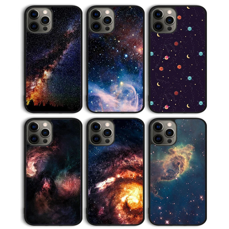 cute iphone 12 mini cases Starry Night constellations stars universe Phone Case Cover for iPhone 13 11 12 Pro Max mini XS XR X 8 Plus 7 SE 2020 6S 5S iphone 12 mini cover case