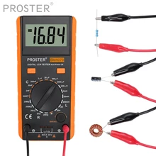 Proster Digital Multimeter LCR Meter Tester Tool Kit for Inductance Capacitance Resistance LCD Display Measuring Meter BM4070