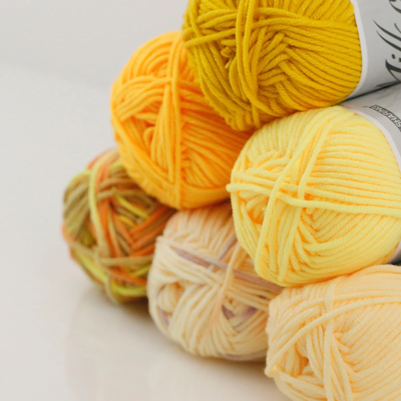 5 нитей из молочной Хлопчатобумажной Ваты Детская шерстяная кукла сделай сам