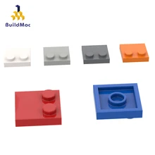 BuildMOC, совместимые сборы, частицы 33909 2x2, половинчатая кромка-2, базовая пластина, детали для сборки, образовательная Подарочная игрушка с лого...