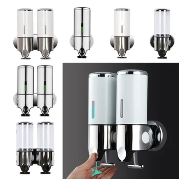

Manual Soap Dispenser Wall Mounted Dish Liquid Shampoo Shower Dispenser Pump Hand Gel Soap Dispenser for Bathroom Kitchen
