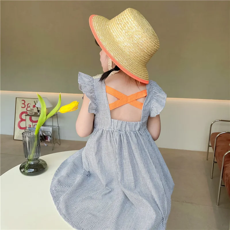 baby dresses cheap Bandage Dresses for Girls Clothings Autumn Winter New Girls Dress Short Sleeve Fashion Cotton Floral Dress Children's Costume girl baby dresses