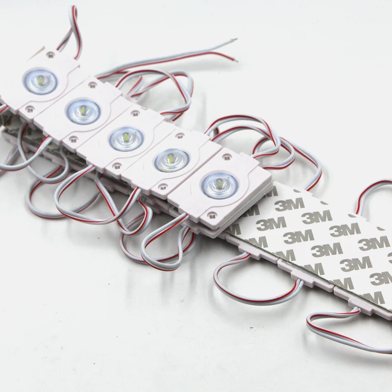 Super Bright 3030 LED Module Light Strip Tape Lamp COB 12V Injection PVC Mini Small Size Cover IP65 Waterproof Back Sign 20PCS