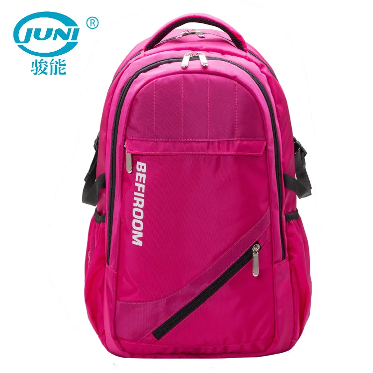 

Hot Sales Casual Rose Red WOMEN'S Backpack Saber Celebrity Style Large-capacity Backpack Logo