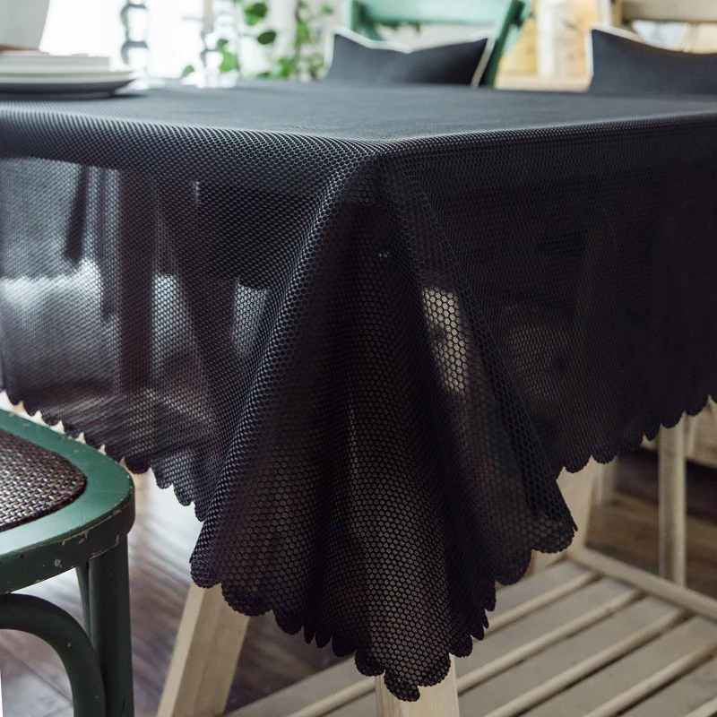 WUJIE, одноцветная скатерть с сеткой, анти-горячее покрытие для стола, анти-обжигающая скатерть для вечерние/обеденные/банкетные/свадебные, домашний декор