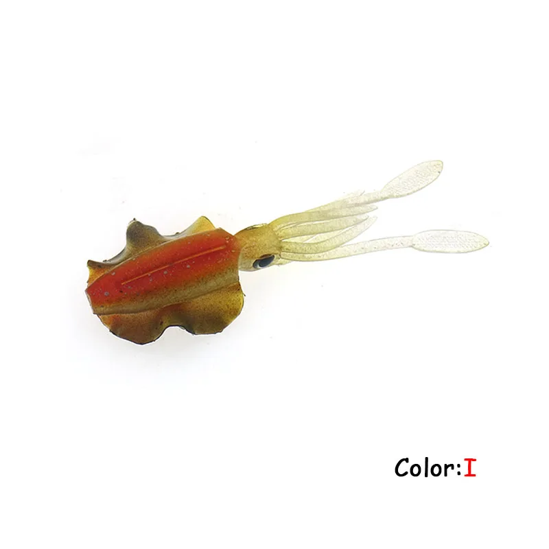 Тёмно-синий fishing Soft Lure 7g 10cm UV Luminous squid jigs lure Fishing Lures octopus lure pesca calamar Sea Fishing Wobbler Soft Bait - Цвет: Тёмно-синий