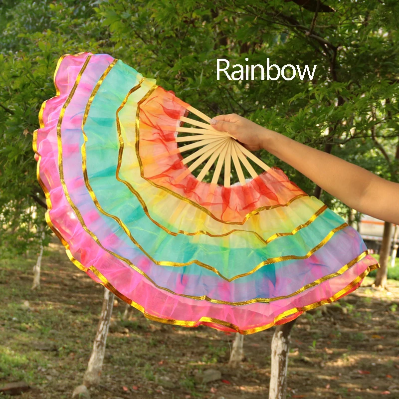 

Aqumotic Lace Fans Hand Color Portable Fan Handheld Dance Props Folding for Girl Wall Mount Room Chinese Bamboo Manual