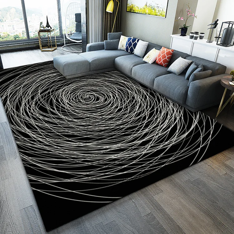 

Nordic Series Simplicity Geometric Living Room Bedroom Decorative Carpet Non-slip Area Rug Bathroom Foot Door Yoga Play Mat Pad
