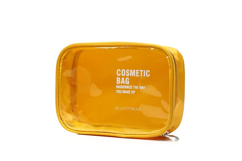 XZP Transparent Cosmetic Bag PVC Women Zipper Clear Makeup Bags Beauty Case Make Up Organizer Storage Bath Toiletry Wash Bag